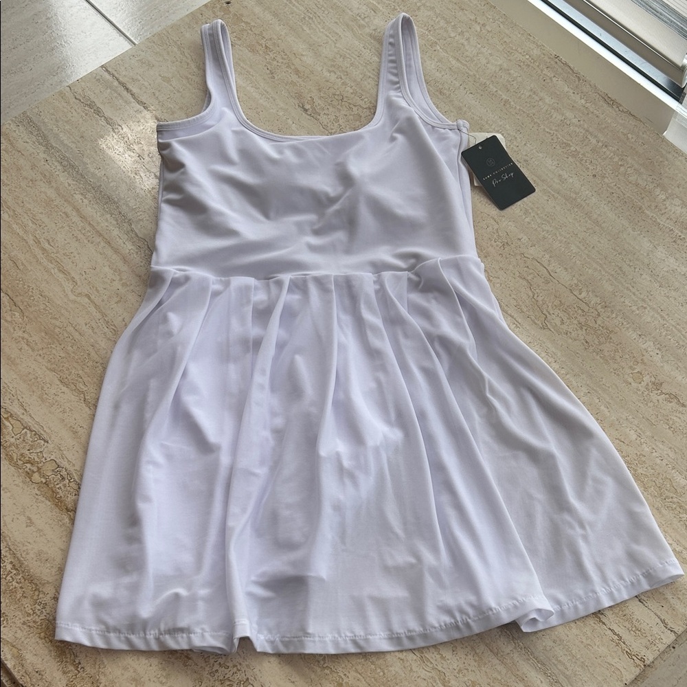 NEW 🆕 Tennis White Sleeveless Dress size L Sage Collection Pro Shop